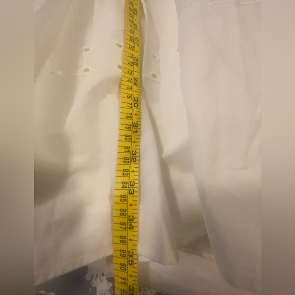 NWT: Derek Lam Eton Embroidered Poplin Eyelet Spaghetti Strap Pleated Mini Dress - Picture 10 of 14